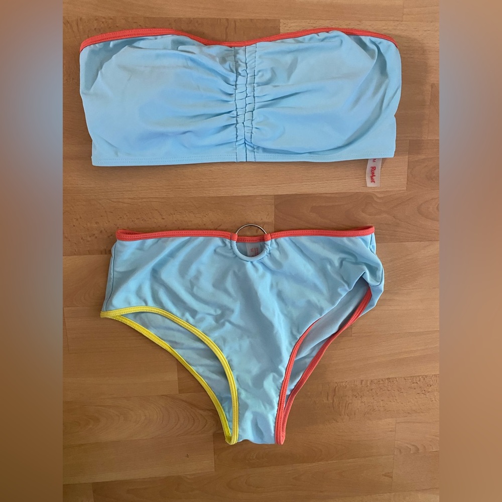 Romwe blue bikini set